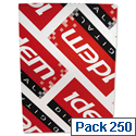 2 Part Carbonless NCR Paper Straight White & Yellow Pack 250 Idem 2 Part Carbonless NCR Paper Straight White & Yellow Pack 250 Idem