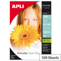 Apli A4 Glossy Everyday Photo Paper 180gsm (Pack of 100) Apli A4 Glossy Everyday Photo Paper 180gsm (Pack of 100)
