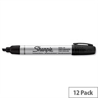 Sharpie Metal Permanent Marker Black Chisel Tip S0945770 Pack 12 Sharpie Metal Permanent Marker Black Chisel Tip S0945770 Pack 12