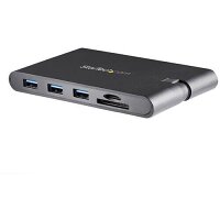StarTech.com USB C Multiport Adapter - USB Type-C Mini Dock with HDMI 4K or VGA 1080p Video - 100W Power Delivery Passthrough, 3-port USB 3.0 Hub, GbE, SD & MicroSD - Laptop Travel Dock, Wired, USB 3.2 Gen 1 (3.1 Gen 1) Type-C, 10,100,1000 Mbit/s, IEEE 80