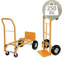 Heavy Duty 2 in 1 Hand Trolley and Platform Truck Capacity 250kg RelX Heavy Duty 2 in 1 Hand Trolley and Platform Truck Capacity 250kg RelX