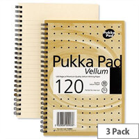 A4 Pukka Pad Vellum Metallic Notebook Wirebound 120 Pages Pack 3 A4 Pukka Pad Vellum Metallic Notebook Wirebound 120 Pages Pack 3