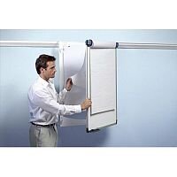 Nobo Pro-Rail Flipchart Holder for Wall Rail Hinged Design 665x970mm Nobo Pro-Rail Flipchart Holder for Wall Rail Hinged Design 665x970mm
