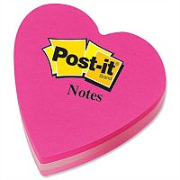 Post-it Heart Shaped Notes Pad of 225 Sheets Pink Tones Post-it Heart Shaped Notes Pad of 225 Sheets Pink Tones