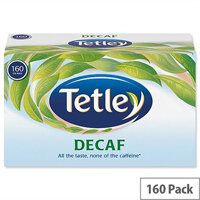 Tetley Tea Bags Decaffeinated High Quality Pack 160 539702 Tetley Tea Bags Decaffeinated High Quality Pack 160 539702