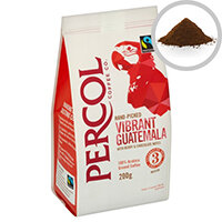 Percol Fairtrade Guatemala Ground Coffee Medium Roasted 200g Ref A07933 Percol Fairtrade Guatemala Ground Coffee Medium Roasted 200g Ref A07933