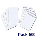 White Box C5 Envelopes Pocket Press Seal 100gsm White Pack 500 White Box C5 Envelopes Pocket Press Seal 100gsm White Pack 500