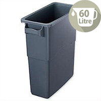 EcoSort 60 Litre Recycling Midi Bin Anthracite Grey Without Lid EcoSort 60 Litre Recycling Midi Bin Anthracite Grey Without Lid