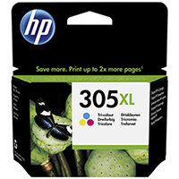 HP 305XL - 5 ml - High Yield - colour (cyan, magenta, yellow) - original - ink cartridge - for Deskjet 1255, 23XX, 27XX; DeskJet Plus 41XX; Envy 60XX; ENVY Pro 64XX - HP 305 XL