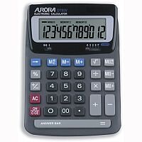 Aurora Heavy Duty Desktop Calculator Battery Solar-Power DT85V Aurora Heavy Duty Desktop Calculator Battery Solar-Power DT85V
