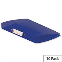 Elba Snap Ring Binders A4 Blue 2 O-Ring 25mm Size Pack of 10 Elba Snap Ring Binders A4 Blue 2 O-Ring 25mm Size Pack of 10