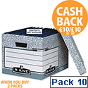 Fellowes Bankers Box System Archive Storage Box 00810-FF Pack of 10 Fellowes Bankers Box System Archive Storage Box 00810-FF Pack of 10