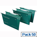 Rexel Crystalfile Foolscap Suspension File with Crystal Links V-base Pack 50 Rexel Crystalfile Foolscap Suspension File with Crystal Links V-base Pack 50