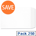 C4 White Envelopes Pocket Press Seal 90gsm Pack 250 5 Star Ref F90014 C4 White Envelopes Pocket Press Seal 90gsm Pack 250 5 Star Ref F90014