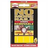 Unibond No More Nails Removable Strip Ultra Strong Translucent Pack 10 Unibond No More Nails Removable Strip Ultra Strong Translucent Pack 10