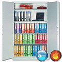 Phoenix Firechief Security Cupboard Fire Resistant 764 Litre Capacity 233kg W1200xD525x1885mm Phoenix Firechief Security Cupboard Fire Resistant 764 Litre Capacity 233kg W1200xD525x1885mm