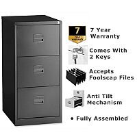 3 Drawer Steel Filing Cabinet Lockable Black Trexus By Bisley 3 Drawer Steel Filing Cabinet Lockable Black Trexus By Bisley