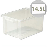 Strata Storemaster Midi Crate Translucent 14.5 Litres Clear Strata Storemaster Midi Crate Translucent 14.5 Litres Clear
