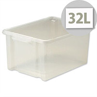 Strata Storemaster Maxi Crate Translucent 32 Litres Strata Storemaster Maxi Crate Translucent 32 Litres