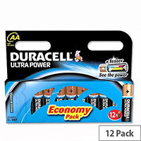 Duracell Ultra Power AA Alkaline 1.5V Batteries (12 Pack) Suitable For Cameras, Camcorders, MP3 Players, PDAs, Grooming and Toys Duracell Ultra Power AA Alkaline 1.5V Batteries (12 Pack) Suitable For Cameras, Camcorders, MP3 Players, PDAs, Grooming and Toys