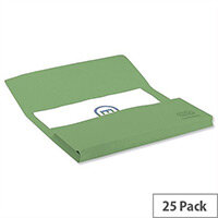 Elba Strongline Foolscap Bright Manilla Document Wallet Half-Flap Heavyweight 320gsm 32mm Green Pack of 25 Elba Strongline Foolscap Bright Manilla Document Wallet Half-Flap Heavyweight 320gsm 32mm Green Pack of 25