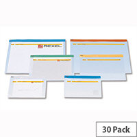 Rexel Carry Document Bag A5 Clear with Coloured Seal Assorted Pack Pack 30 Rexel Carry Document Bag A5 Clear with Coloured Seal Assorted Pack Pack 30
