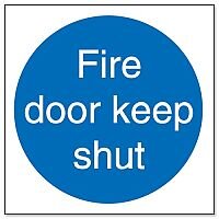 Stewart Superior Fire Door Keep Shut 100x100mm Self Adhesive Vinyl Sign (Pack of 5) Stewart Superior Fire Door Keep Shut 100x100mm Self Adhesive Vinyl Sign (Pack of 5)