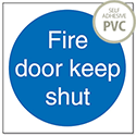 Stewart Superior Fire Door Keep Shut 100x100mm Self Adhesive PVC Sign (Pack of 5) Stewart Superior Fire Door Keep Shut 100x100mm Self Adhesive PVC Sign (Pack of 5)