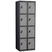 Probe 4 Door Locker Cam Lock ACTIVECOAT W305xD460xH1780mm Nest of 2 Black Body Silver Door 7 Year Warranty