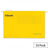 Esselte Pendaflex Economy Suspension File Foolscap Yellow Pk 25 Esselte Pendaflex Economy Suspension File Foolscap Yellow Pk 25