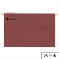 Esselte Pendaflex Economy Suspension File Foolscap Red Pk 25 Esselte Pendaflex Economy Suspension File Foolscap Red Pk 25