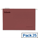Esselte Pendaflex Economy Suspension File Foolscap Red Pk 25 Esselte Pendaflex Economy Suspension File Foolscap Red Pk 25
