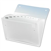 Expanding Files A4 Clear Durable Plastic with Tabs 13 Pockets Rexel Ice Expanding Files A4 Clear Durable Plastic with Tabs 13 Pockets Rexel Ice