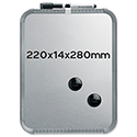 A4 Whiteboard SlimLine Magnetic 220 x 14 x 280mm Silver Nobo A4 Whiteboard SlimLine Magnetic 220 x 14 x 280mm Silver Nobo