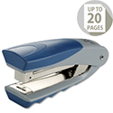 Rexel Centor Half Strip Stapler Vertical 20 Sheets Capacity Silver and Blue Rexel Centor Half Strip Stapler Vertical 20 Sheets Capacity Silver and Blue