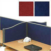 Trexus Plus Shape-top Screen Desktop W1800xD52xH480mm Royal Blue 758814 Trexus Plus Shape-top Screen Desktop W1800xD52xH480mm Royal Blue 758814