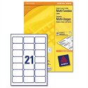 Avery 21 Per Sheet Multifunction Labels 70 x 42.3mm (2100 Labels) Avery 21 Per Sheet Multifunction Labels 70 x 42.3mm (2100 Labels)