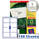 Avery LR7165-100 Labels Laser 8 per Sheet 99.1 x 67.7mm 800 Labels Avery LR7165-100 Labels Laser 8 per Sheet 99.1 x 67.7mm 800 Labels