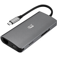 Adesso AUH-4030 interface hub USB 3.2 Gen 1 (3.1 Gen 1) Type-C Grey