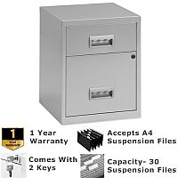 Pierre Henry A4 2 Drawers Steel Filing Combi Cabinet Lockable Silver Pierre Henry A4 2 Drawers Steel Filing Combi Cabinet Lockable Silver