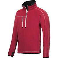 Snickers 8013 A.I.S. Half Zip Fleece Red Size XS WW4 Snickers 8013 A.I.S. Half Zip Fleece Red Size XS WW4