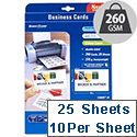 Avery C32026-25 Business Cards Satin Ultra White Laser 270gsm 85 x 54 Pack 250 Avery C32026-25 Business Cards Satin Ultra White Laser 270gsm 85 x 54 Pack 250