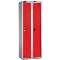 Probe 2 Door Low Locker Hasp & Staple Lock ACTIVECOAT Silver Blue W305xD305xH1220mm Probe 2 Door Low Locker Hasp & Staple Lock ACTIVECOAT Silver Blue W305xD305xH1220mm