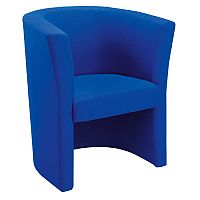 Fabric Upholstered Tub Armchair Royal Blue Fabric Upholstered Tub Armchair Royal Blue