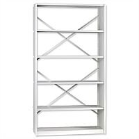 Office Steel Shelving System Starter Bay Extra Depth 6 Shelves Activecoat W1000xD400xH1880mm Lion Steel