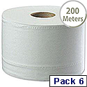 Tork White SmartOne Dispenser Toilet Roll 2 Ply 200 Metres Pack of 6 472242 Tork White SmartOne Dispenser Toilet Roll 2 Ply 200 Metres Pack of 6 472242