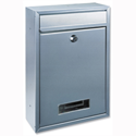 Rottner Tarvis Steel Mail/Suggestion Box 175x30mm Opening W215xD90xH320mm Silver Ref T02943 Rottner Tarvis Steel Mail/Suggestion Box 175x30mm Opening W215xD90xH320mm Silver Ref T02943