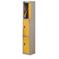 Probe 3 Door Locker Hasp & Staple Lock Extra Depth ACTIVECOAT W305xD460xH1780mm Silver Yellow Probe 3 Door Locker Hasp & Staple Lock Extra Depth ACTIVECOAT W305xD460xH1780mm Silver Yellow