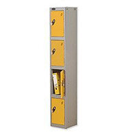 Probe 4 Door Locker Hasp & Staple Lock Extra Depth ACTIVECOAT W305xD460xH1780mm Silver Yellow Probe 4 Door Locker Hasp & Staple Lock Extra Depth ACTIVECOAT W305xD460xH1780mm Silver Yellow