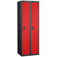 Probe 1 Door Locker Cam Lock ACTIVECOAT W305xD305xH1780mm Nest of 2 Black Body Red Door 7 Year Warranty
